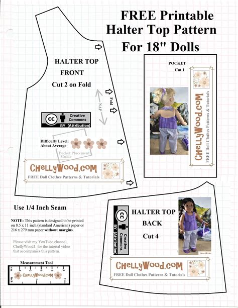 Printable 18 Inch Doll Clothes Patterns